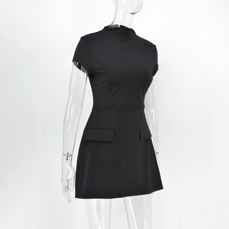 Monara Boss Lady Short Sleeve Mini Dress
