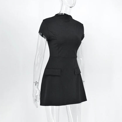 Monara Boss Lady Short Sleeve Mini Dress