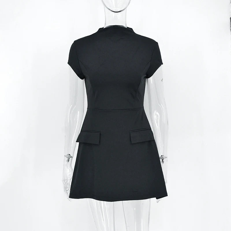 Monara Boss Lady Short Sleeve Mini Dress