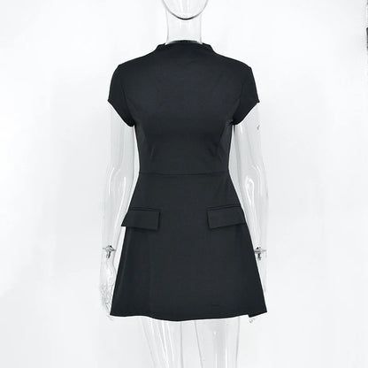 Monara Boss Lady Short Sleeve Mini Dress