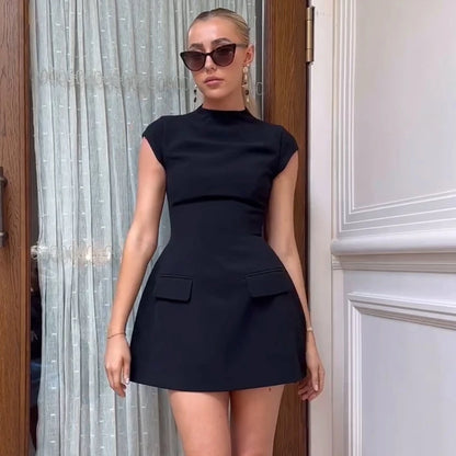 Monara Boss Lady Short Sleeve Mini Dress