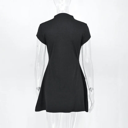 Monara Boss Lady Short Sleeve Mini Dress